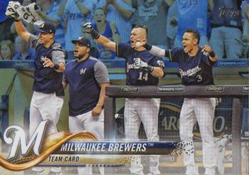 2018 Topps - Rainbow Foil #156 Milwaukee Brewers Front