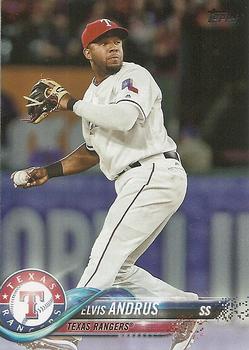 2018 Topps - Rainbow Foil #323 Elvis Andrus Front