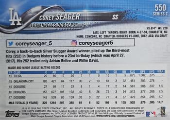 2018 Topps - Rainbow Foil #550 Corey Seager Back