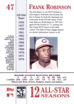 2003 Topps Tribute Perennial All-Star Edition #47 Frank Robinson Back