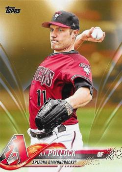 2018 Topps - Gold #216 A.J. Pollock Front