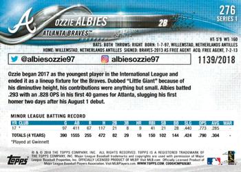 2018 Topps - Gold #276 Ozzie Albies Back