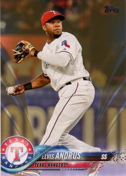 2018 Topps - Gold #323 Elvis Andrus Front
