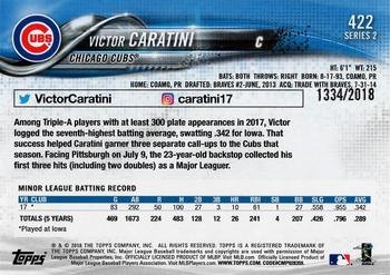 2018 Topps - Gold #422 Victor Caratini Back