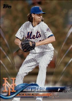 2018 Topps - Gold #555 Jacob deGrom Front
