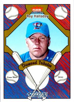 2004 Fleer Tradition - Diamond Tributes Game-Worn Jerseys #DT-RH Roy Halladay Front