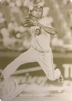2018 Topps - Printing Plates Yellow #44 Trea Turner Front