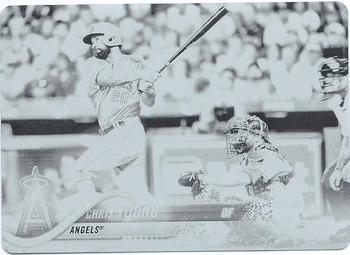 2018 Topps - Printing Plates Black #620 Chris Young Front