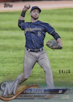 2018 Topps - Clear #180 Ryan Braun Front