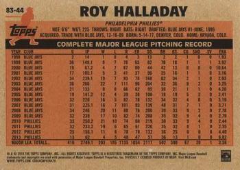 2018 Topps - 1983 Topps Baseball 35th Anniversary #83-44 Roy Halladay Back