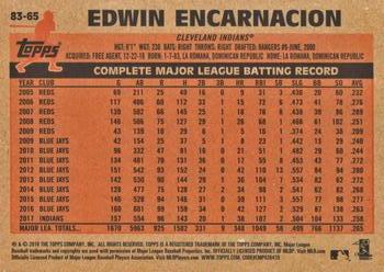 2018 Topps - 1983 Topps Baseball 35th Anniversary #83-65 Edwin Encarnacion Back