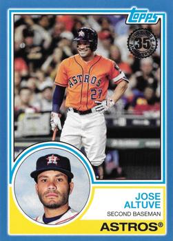 2018 Topps - 1983 Topps Baseball 35th Anniversary Blue #83-31 Jose Altuve Front