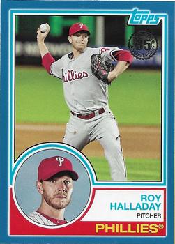 2018 Topps - 1983 Topps Baseball 35th Anniversary Blue #83-44 Roy Halladay Front