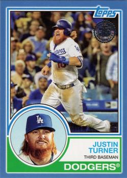 2018 Topps - 1983 Topps Baseball 35th Anniversary Blue #83-60 Justin Turner Front