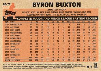 2018 Topps - 1983 Topps Baseball 35th Anniversary Blue #83-77 Byron Buxton Back