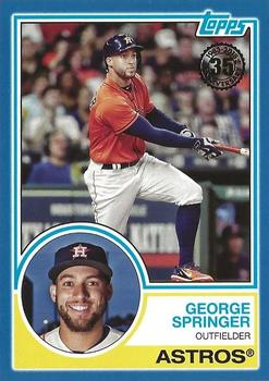 2018 Topps - 1983 Topps Baseball 35th Anniversary Blue #83-80 George Springer Front