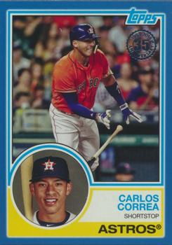 2018 Topps - 1983 Topps Baseball 35th Anniversary Blue #83-92 Carlos Correa Front