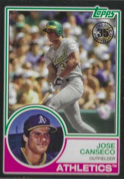2018 Topps - 1983 Topps Baseball 35th Anniversary Black #83-79 Jose Canseco Front