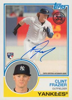 2018 Topps - 1983 Topps Baseball 35th Anniversary Autographs (Series One) #83A-CF Clint Frazier Front