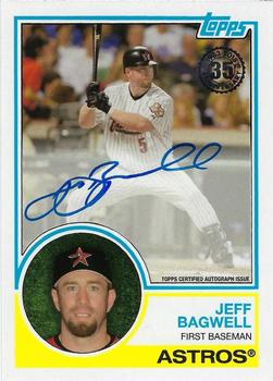 2018 Topps - 1983 Topps Baseball 35th Anniversary Autographs (Series One) #83A-JBA Jeff Bagwell Front