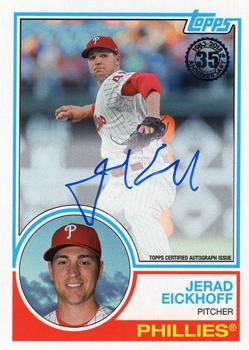 2018 Topps - 1983 Topps Baseball 35th Anniversary Autographs (Series One) #83A-JE Jerad Eickhoff Front