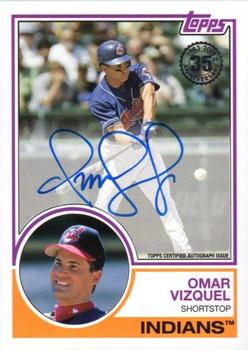 2018 Topps - 1983 Topps Baseball 35th Anniversary Autographs (Series One) #83A-OV Omar Vizquel Front