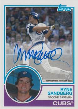 2018 Topps - 1983 Topps Baseball 35th Anniversary Autographs (Series One) #83A-RS Ryne Sandberg Front