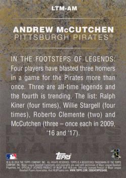 2018 Topps - Legends in the Making (Series 1) #LTM-AM Andrew McCutchen Back