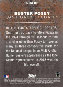 2018 Topps - Legends in the Making (Series 1) #LTM-BP Buster Posey Back