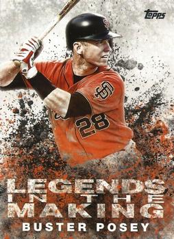 2018 Topps - Legends in the Making (Series 1) #LTM-BP Buster Posey Front