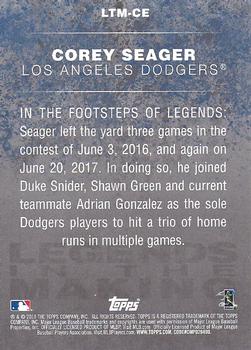 2018 Topps - Legends in the Making (Series 1) #LTM-CE Corey Seager Back
