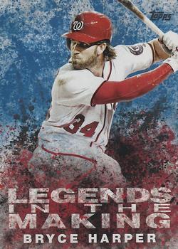 2018 Topps - Legends in the Making Blue (Series 1) #LTM-BH Bryce Harper Front