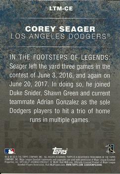 2018 Topps - Legends in the Making Blue (Series 1) #LTM-CE Corey Seager Back