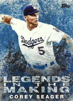 2018 Topps - Legends in the Making Blue (Series 1) #LTM-CE Corey Seager Front