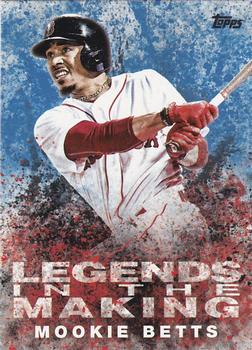 2018 Topps - Legends in the Making Blue (Series 1) #LTM-MB Mookie Betts Front
