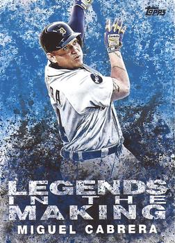 2018 Topps - Legends in the Making Blue (Series 1) #LTM-MC Miguel Cabrera Front