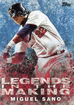 2018 Topps - Legends in the Making Blue (Series 1) #LTM-MS Miguel Sano Front