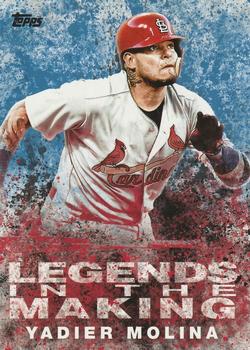2018 Topps - Legends in the Making Blue (Series 1) #LTM-YM Yadier Molina Front