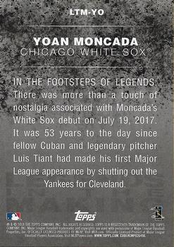 2018 Topps - Legends in the Making Blue (Series 1) #LTM-YO Yoan Moncada Back