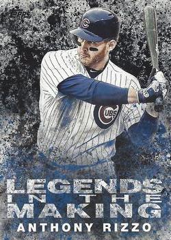 2018 Topps - Legends in the Making Black (Series 1) #LTM-AR Anthony Rizzo Front