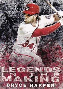 2018 Topps - Legends in the Making Black (Series 1) #LTM-BH Bryce Harper Front