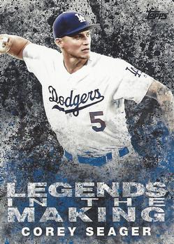2018 Topps - Legends in the Making Black (Series 1) #LTM-CE Corey Seager Front