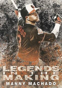 2018 Topps - Legends in the Making Black (Series 1) #LTM-MM Manny Machado Front