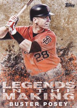 2018 Topps - Legends in the Making Gold (Series 1) #LTM-BP Buster Posey Front