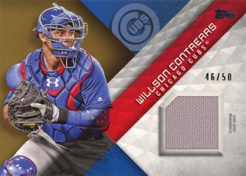2018 Topps - Major League Material Relics Gold (Series 1) #MLM-WC Willson Contreras Front