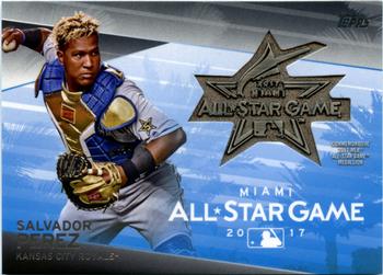2018 Topps - MLB All-Star Game Manufactured Medallion Relics #ASTM-SP Salvador Perez Front