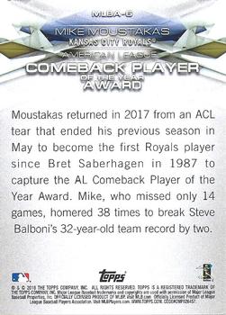 2018 Topps - MLB Awards #MLBA-6 Mike Moustakas Back