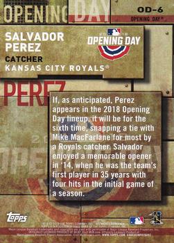 2018 Topps - MLB Opening Day Blue #OD-6 Salvador Perez Back