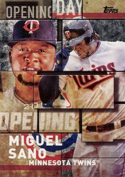 2018 Topps - MLB Opening Day Black #OD-4 Miguel Sano Front