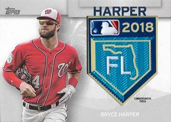 2018 Topps - MLB Spring Training Logo Manufactured Patch Relics #STP-BH Bryce Harper Front